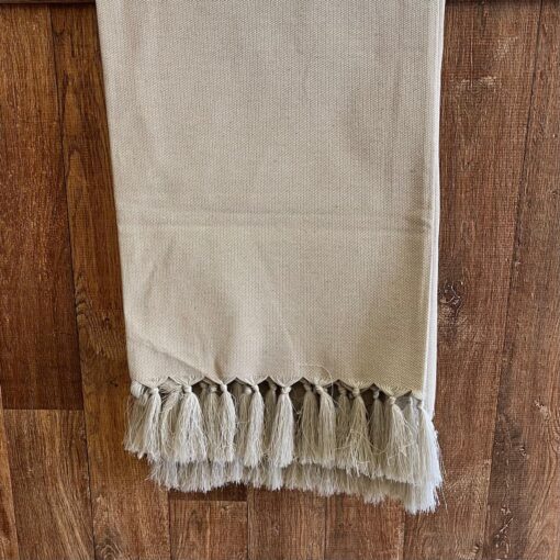 MANTA LINHO TERROSO - CRU OFF-WHITE - Imagem 2