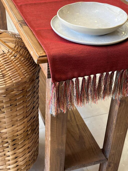 CAMINHO DE MESA TERROSO - VERMELHO