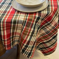 TOALHA DE MESA - XADREZ NATAL